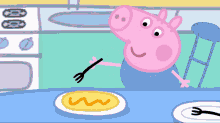 George Pig Peppa Pig GIF - George Pig Peppa Pig Pancake - Discover ...