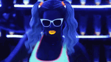Beyonce In Blue In Blow GIF - Blue Blow Beyonce GIFs