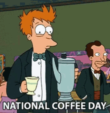 Phillip J Fry National Coffee Day GIF - Phillip J Fry National Coffee Day Futurama GIFs