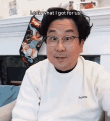 Look What I Got For Us Nick Cho GIF - Look What I Got For Us Nick Cho Your Korean Dad GIFs