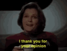 Janeway Opinion GIF - Janeway Opinion Thanks GIFs