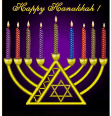 Happy Hanukkah Chanukah GIF - Happy Hanukkah Chanukah Candles GIFs