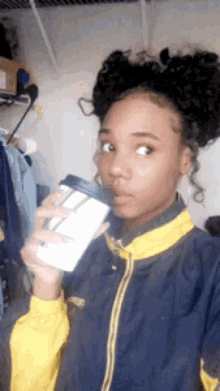 Sips Tea Mind My Business GIF - Sips Tea Mind My Business Nope GIFs
