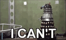 I Can'T - Doctor Who GIF - Dalek Doctor Who Dr Who GIFs