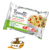 Banetti Noodles Sticker - Banetti Noodles Noodle Stickers