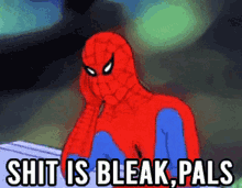 Shit Is Bleak Spiderman Bleak GIF - Shit Is Bleak Bleak Spiderman Bleak GIFs