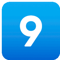 Nine Symbols Sticker - Nine Symbols Joypixels Stickers