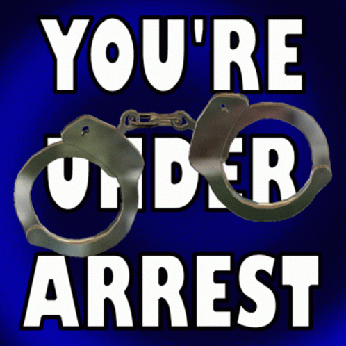 Youre Under Arrest Arrested GIF - Youre Under Arrest Under Arrest Arrested GIFs