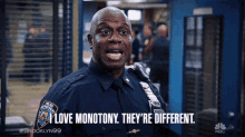 I Love Monotony Theyre Different Andre Braugher GIF - I Love Monotony Theyre Different Andre Braugher Raymond Holt GIFs