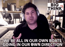 Were All In Our Own Boats Going In Our Own Direction Scott Barry Kaufman GIF - Were All In Our Own Boats Going In Our Own Direction Scott Barry Kaufman Big Think GIFs