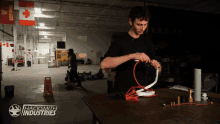 Working The Hacksmith GIF - Working The Hacksmith Real Burning Lightsaber GIFs