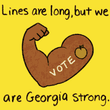 Lines Are Long We Are Georgia Strong GIF - Lines Are Long We Are Georgia Strong Muscle GIFs