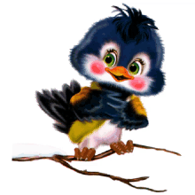 tweet cute bird blushing