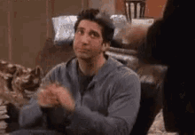 Ross Angry Clap GIF - Ross Angry Clap Friends GIFs