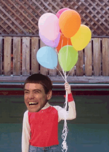 Jim Carrey Happy Face GIF - Jim Carrey Happy Face Balloons GIFs
