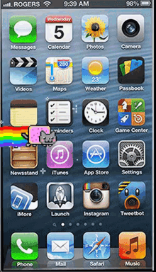 Iphone Evolution GIF - I Phone I Os Neon Cat GIFs