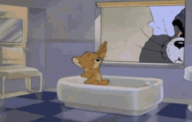 Tom And Jerry Bath GIF - Tom And Jerry Bath Shower - Discover & Share G...