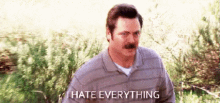 Breakdown GIF - Ron Swanson Hate Hate Everything GIFs