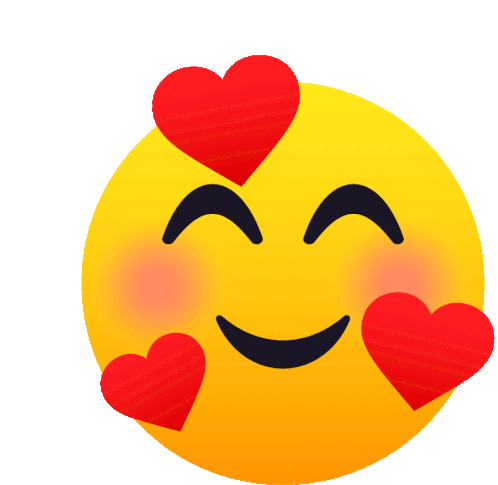 Smiling Face With Hearts Joypixels Sticker - Smiling Face With Hearts Joypixels Love Stickers