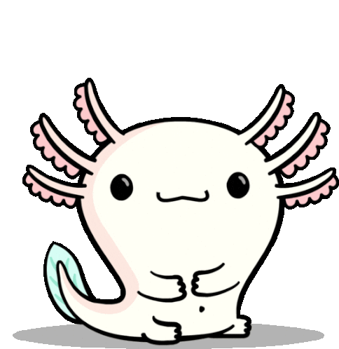 Axolotl Messed Up Sticker Because Baby Animals Cute Adorable Descubre Comparte Gifs