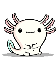 Axolotl Messed Up Sticker - Because Baby Animals Cute Adorable Stickers