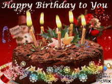 Happy Birthday To You Cake GIF - Happy Birthday To You Cake Candles GIFs