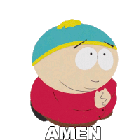 Amen Eric Cartman Sticker - Amen Eric Cartman South Park Stickers