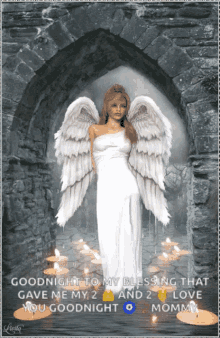 angel of the night angel candle wings