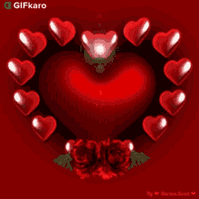 Hearts Gifkaro GIF - Hearts Gifkaro Love GIFs