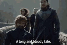 tyrion lannister long and bloody tale got jon snow peter dinklage
