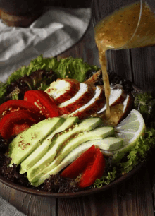 Salad Lunch GIF - Salad Lunch Avocado GIFs