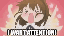 I Want Attention GIF - Iwantattention Anime Clingy GIFs