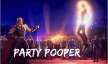 Party Pooper Captain Marvel GIF - Party Pooper Captain Marvel Thor GIFs