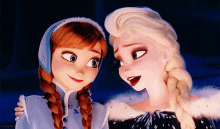 Elsa Anna GIF - Elsa Anna Frozen GIFs