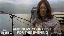 And Now Your Host For This Evening John Lennon GIF - And Now Your Host For This Evening John Lennon The Beatles GIFs