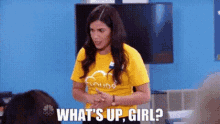 Superstore Amy Sosa GIF - Superstore Amy Sosa Whats Up Girl GIFs