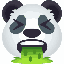 vomit panda joypixels bar puke