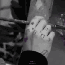 Jungkook Black And White Jungkook Purple GIF - Jungkook Black And White Jungkook Purple Jungkook Hands GIFs