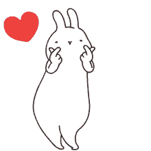 Kawaii Rabbit Rabbit Love GIF - Kawaii Rabbit Rabbit Love Heart GIFs