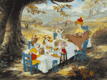 winnie the pooh celebration winnie the pooh at table party happy winnie the pooh celebration winnie the pooh at table party happy