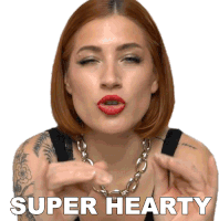 Super Hearty Candice Hutchings Sticker - Super Hearty Candice Hutchings Edgy Veg Stickers