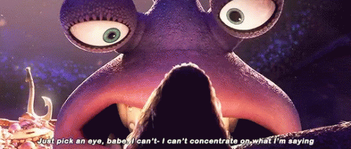 I Cant Concentrate,tamatoa,moana,Pick An Eye Babe,concentrate,gif,animated ...