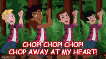 Milo Murphy Chop GIF - Milo Murphy Chop Chop Chop Chop GIFs