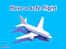 Animated Greeting Card Have A Safe Flight GIF - Animated Greeting Card Have A Safe Flight GIFs