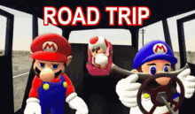 Road Trip Rolling With The Homies GIF - Road Trip Rolling With The Homies Mario GIFs