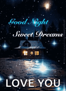 sweet dreams good night sparkling