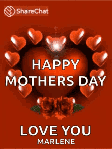 happy mothers day mothers day moms day greeting heart