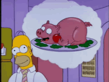 Rump GIF - Simpsons Food Pig GIFs