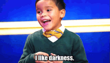 Darkness I Like Darkness GIF - Darkness I Like Darkness Kids GIFs