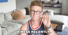 A Mess Recently Telling A Story GIF - A Mess Recently Telling A Story Sloppy Mess GIFs